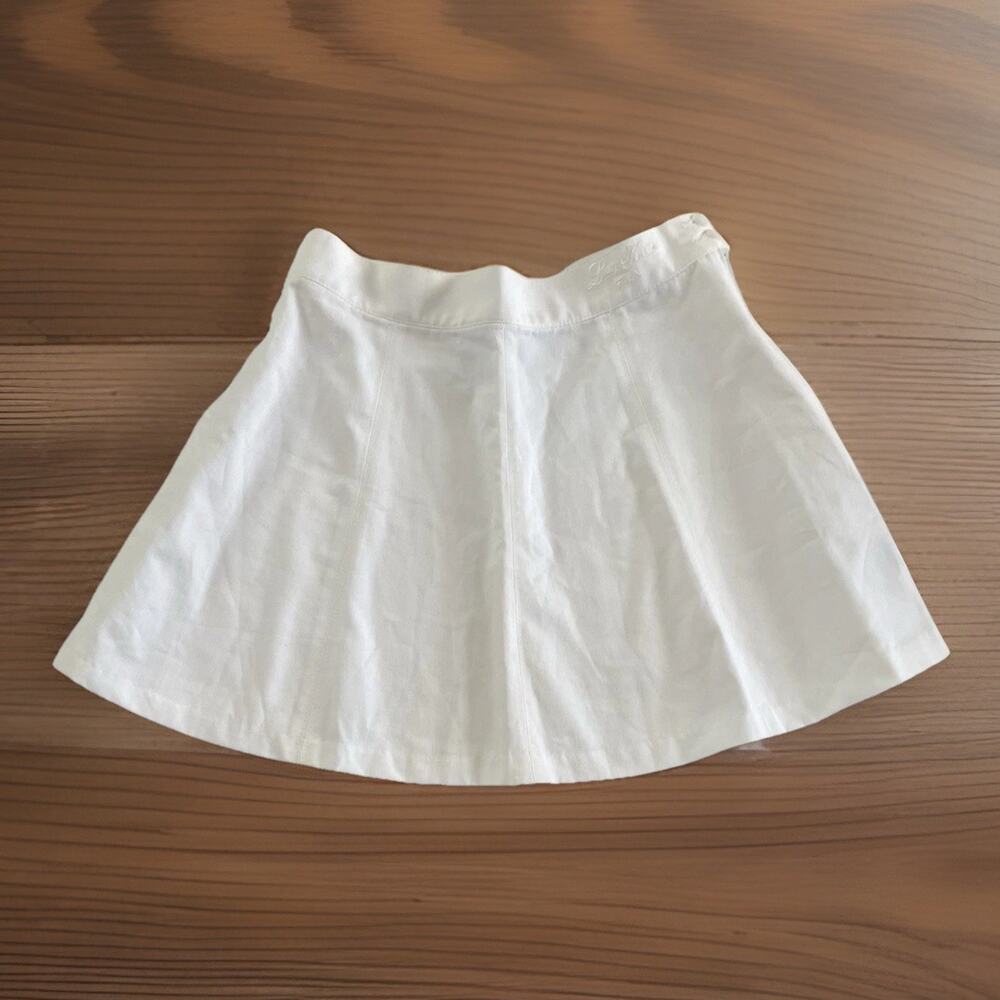 Vintage FILA White Lawn Tennis Skirt XS 24” x 14.5” Pleated Sportswear Tennis 44